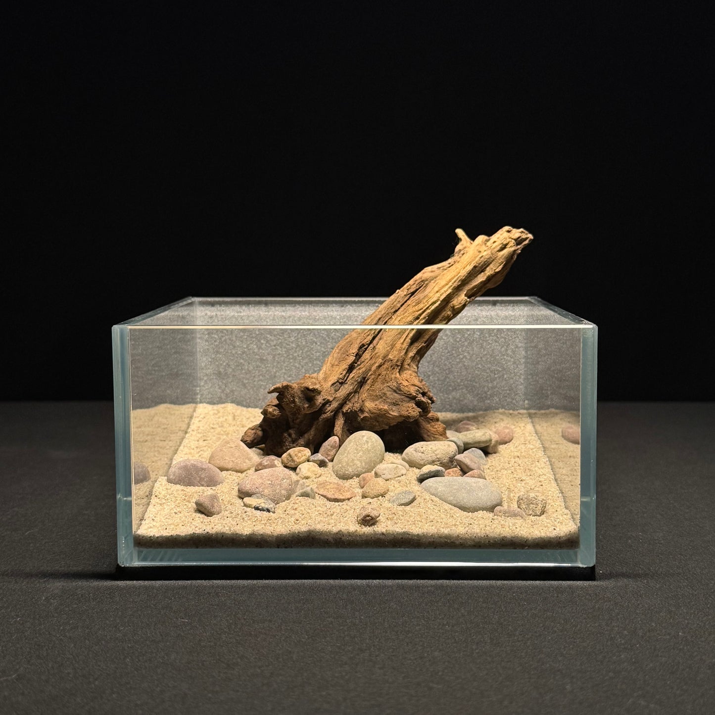 Custom Nano Wood and Stone Hardscape