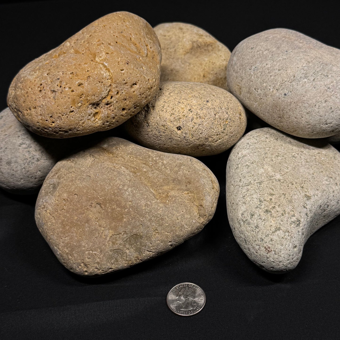 Mexican Beach Stones - Buff